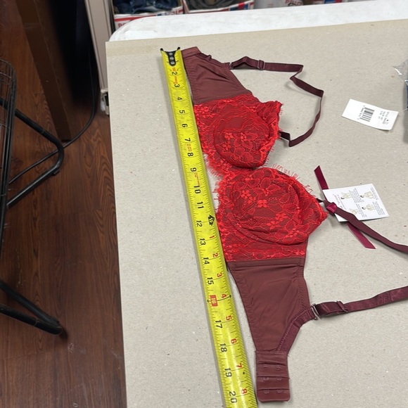 💦NWT Hilary Ruby/Eggplant Color Underwire Padded Underwire Bra - Picture 2 of 9